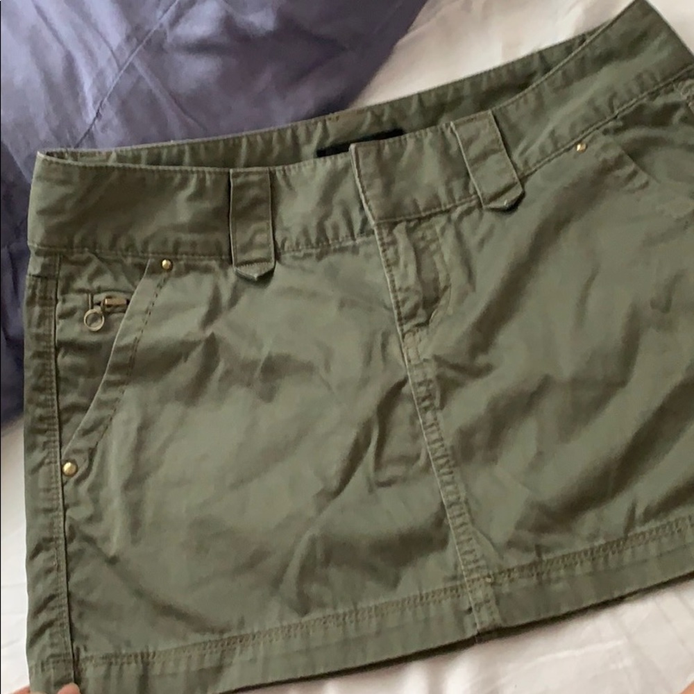 Express Army Green Skirt